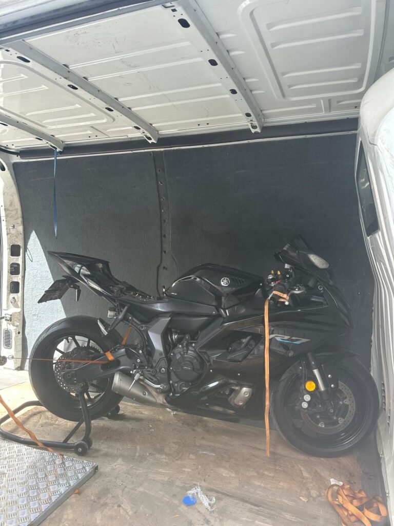 Kaza sonrası motosiklet güvenli taşıma hizmeti