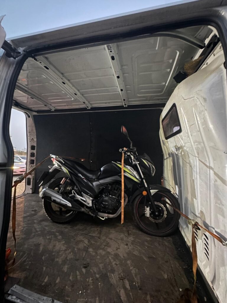 Motosiklet taşımada güvenli sabitleme